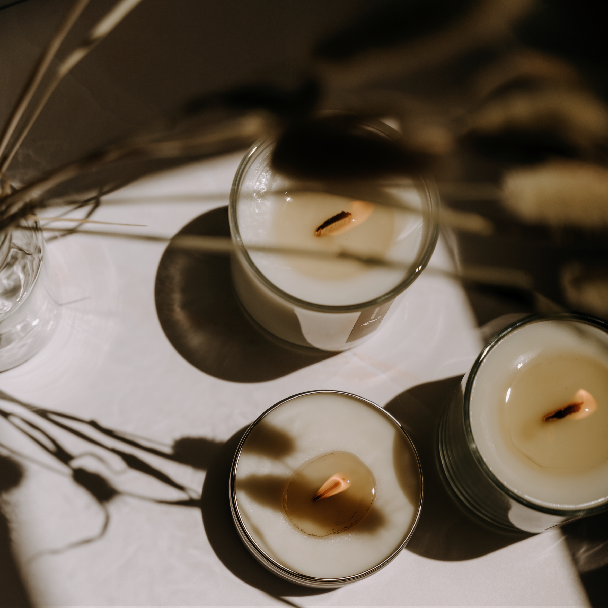 Glass Wood Wick Candle - Harvest