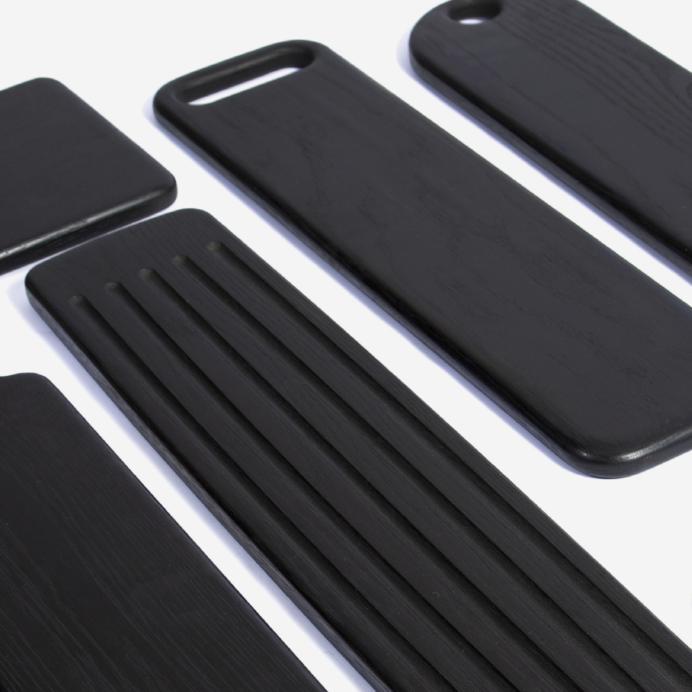 Nordic Home Serving Board in Black - Siera