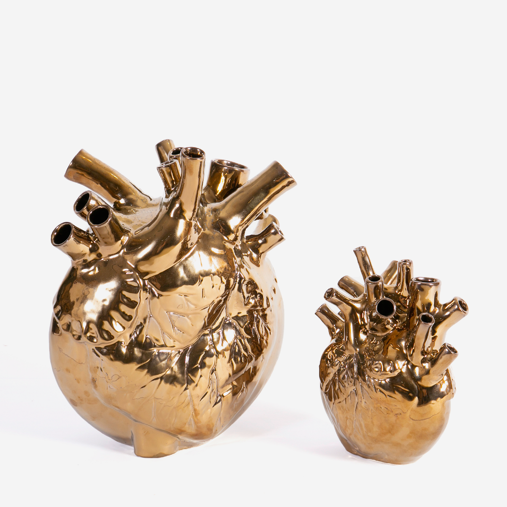 Pumping Heart Vase Large - Bronze